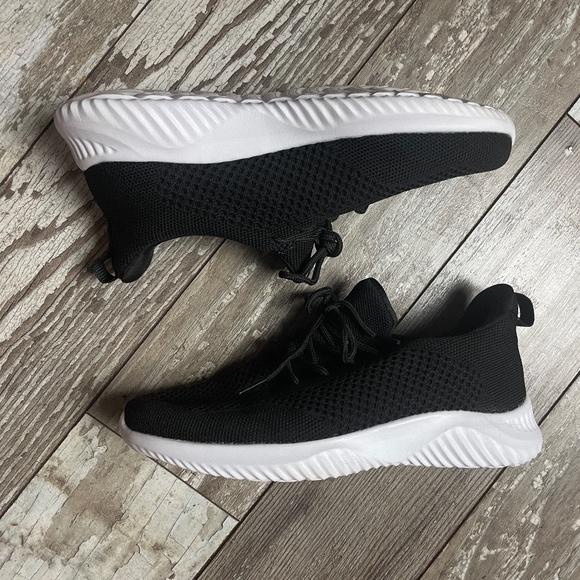 Shoes - Black Slip on Sneakers (37.5)